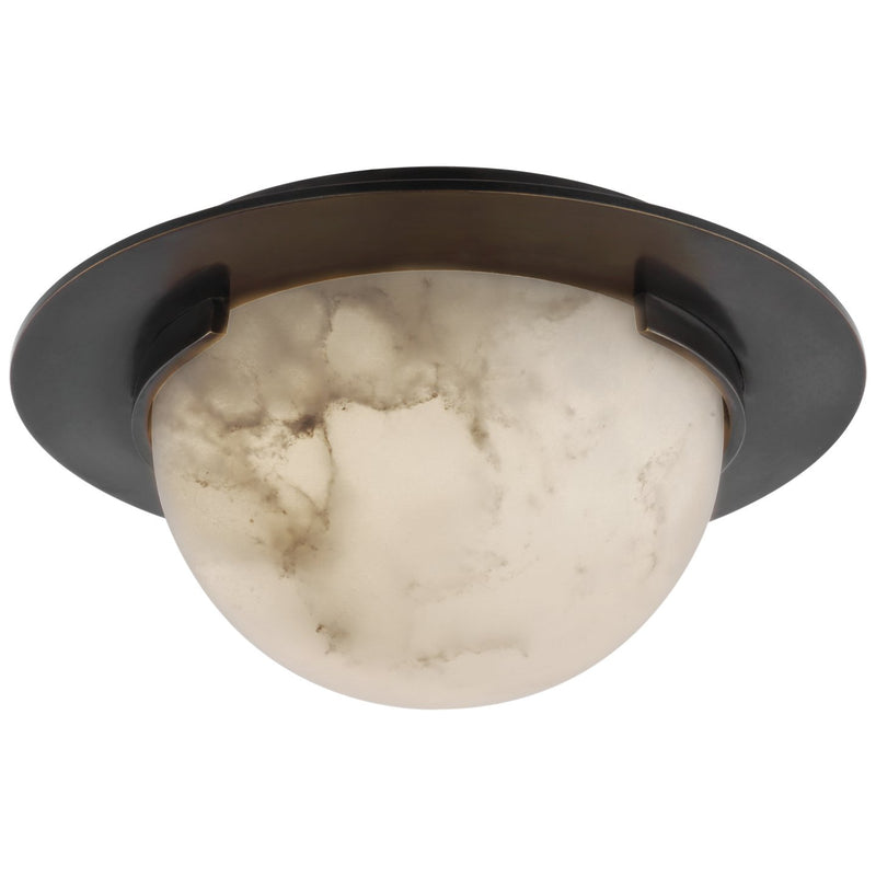 Melange 6" Solitaire Flush Mount in Bronze