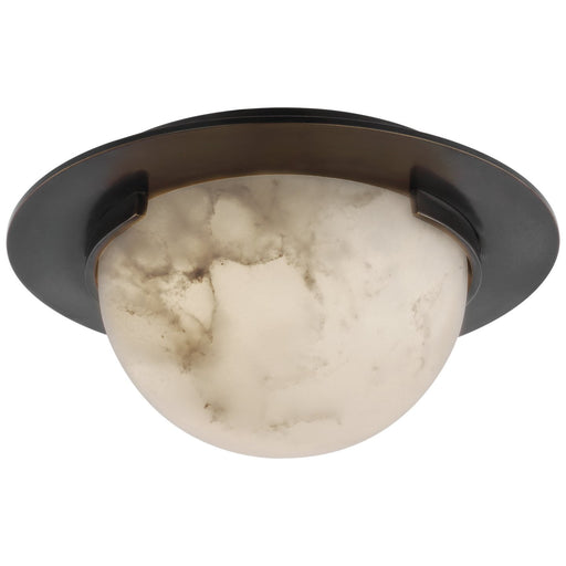 Melange 6" Solitaire Flush Mount in Bronze