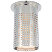 Precision Short Monopoint Flush Mount in Polished Nickel