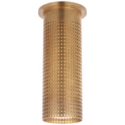 Precision Tall Monopoint Flush Mount in Antique-Burnished Brass