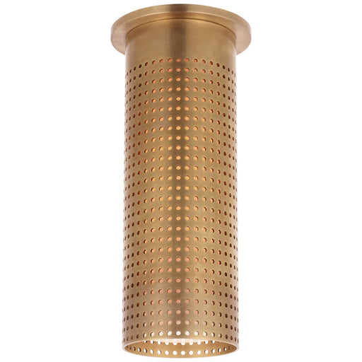 Precision Tall Monopoint Flush Mount in Antique-Burnished Brass