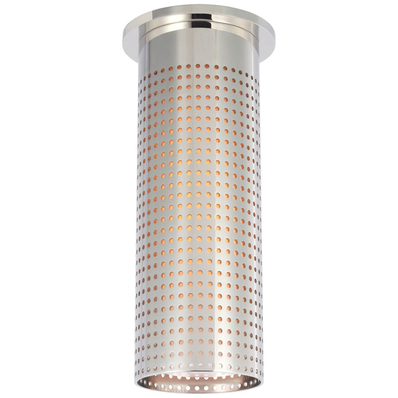 Precision Tall Monopoint Flush Mount in Polished Nickel