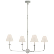 Piaf Large 4-Light Chandelier in Plaster White