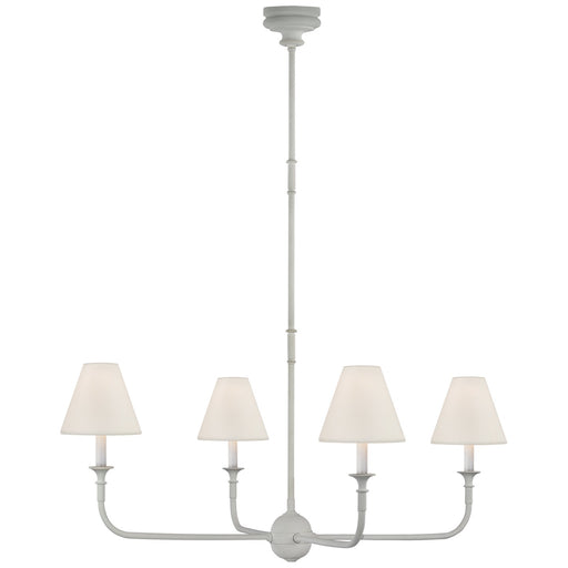 Piaf Large 4-Light Chandelier in Plaster White