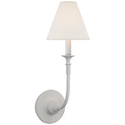 Piaf Single Wall Sconce in Plaster White