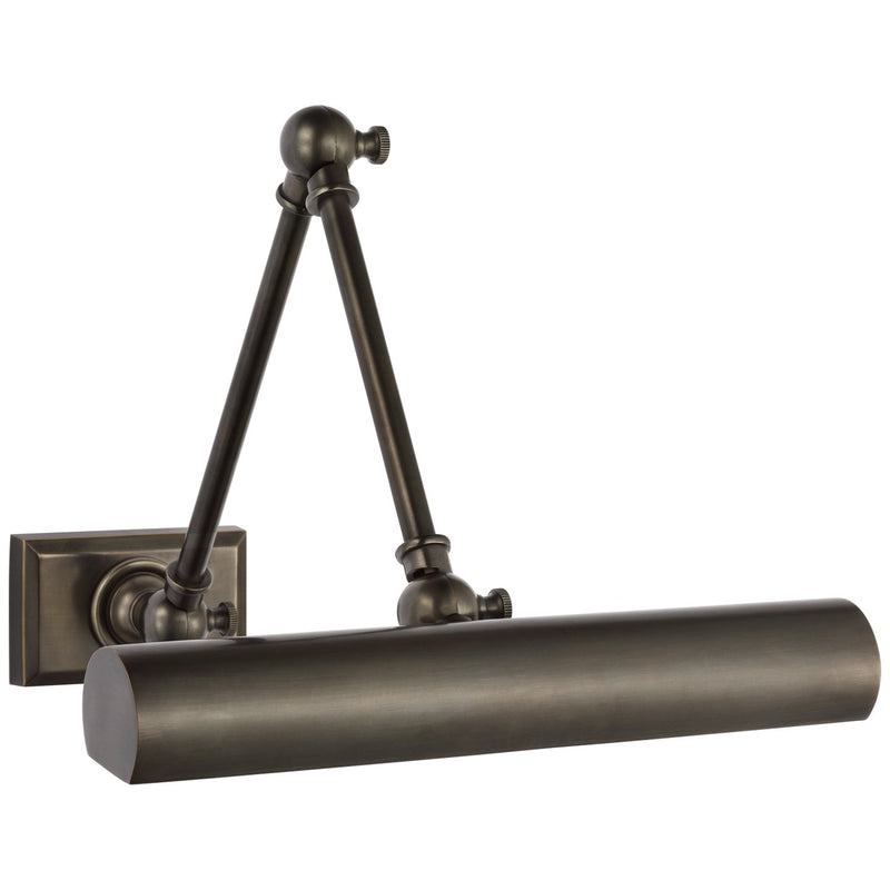 Cabinet Maker 12" Double Library Picture Light in Bronze