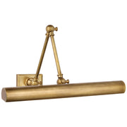 Cabinet Maker 18" Double Library Picture Light in Hand-Rubbed Antique Brass