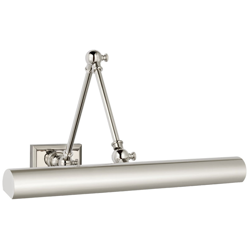 Cabinet Maker 18" Double Library Picture Light in Polished Nickel