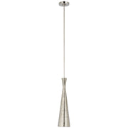 Utopia 5" Metal Mini Pendant in Polished Nickel