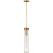 Liaison Long Pendant in Antique-Burnished Brass