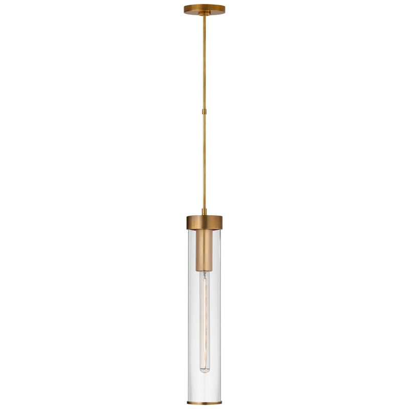 Liaison Long Pendant in Antique-Burnished Brass