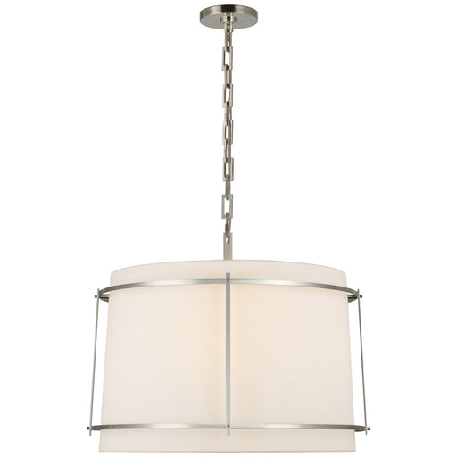 Callaway Large 3-Light Drum Pendant in Polished Nickel