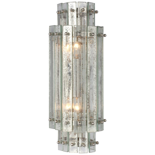 Cadence Small Tiered 2-Light Wall Sconce in Polished Nickel