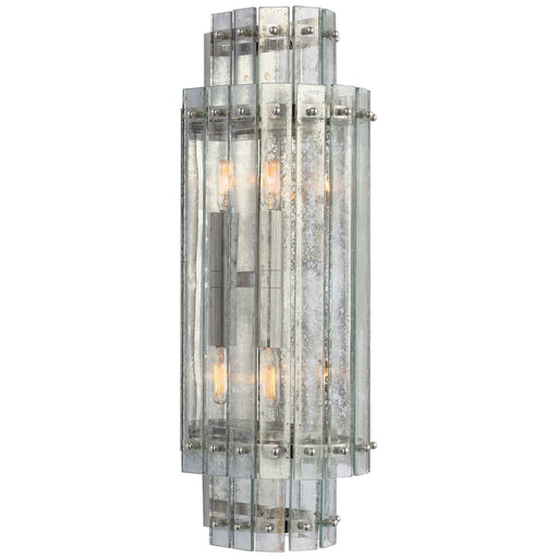Cadence Large Tiered 2-Light Wall Sconce in Polished Nickel