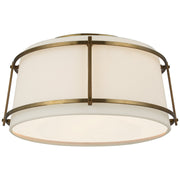 Callaway Small 2-Light Flush Mount in Hand-Rubbed Antique Brass