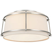Callaway Small 2-Light Flush Mount in Polished Nickel