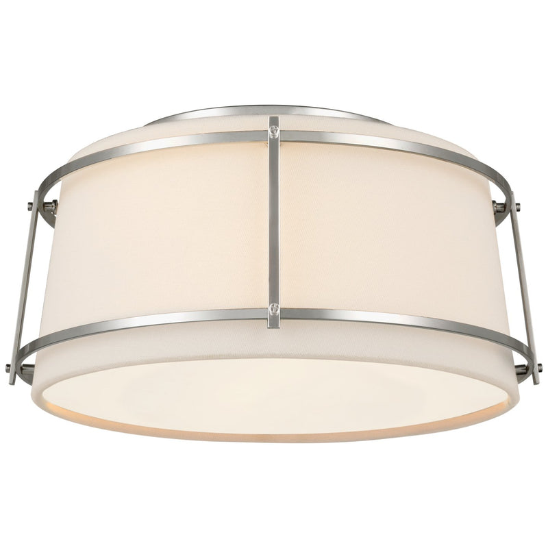 Callaway Small 2-Light Flush Mount in Polished Nickel