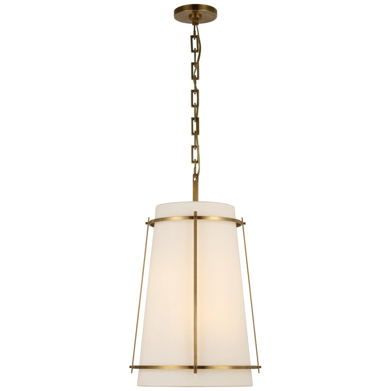 Callaway Medium Drum Pendant in Hand-Rubbed Antique Brass