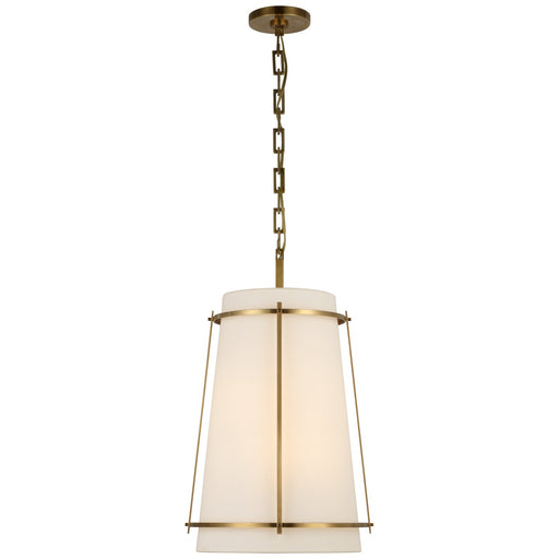 Callaway Medium Drum Pendant in Hand-Rubbed Antique Brass