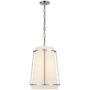 Callaway Medium Drum Pendant in Polished Nickel