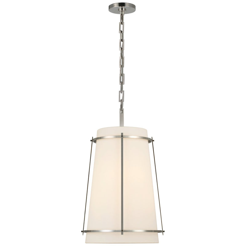 Callaway Medium Drum Pendant in Polished Nickel