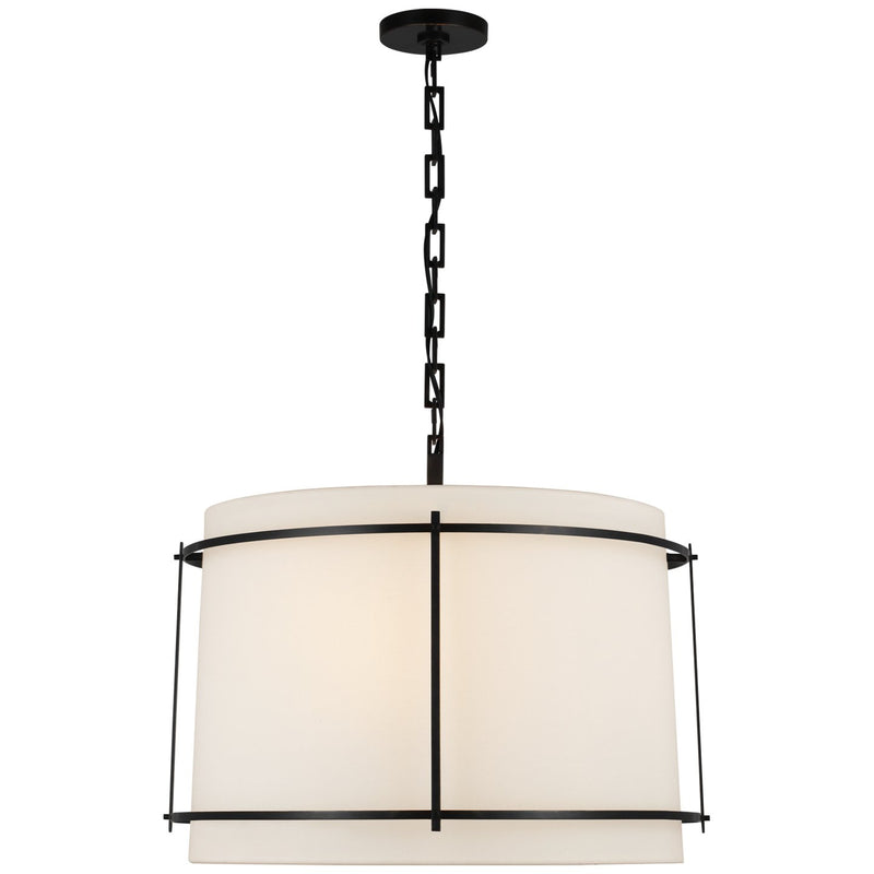 Callaway Large 3-Light Drum Pendant in Bronze