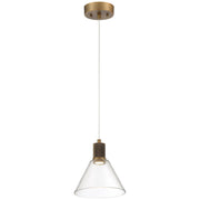 Port Nine Martini Pendant in Antique Brushed Brass