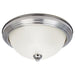 Geary Two Light Flush Mount in Brushed Nickel