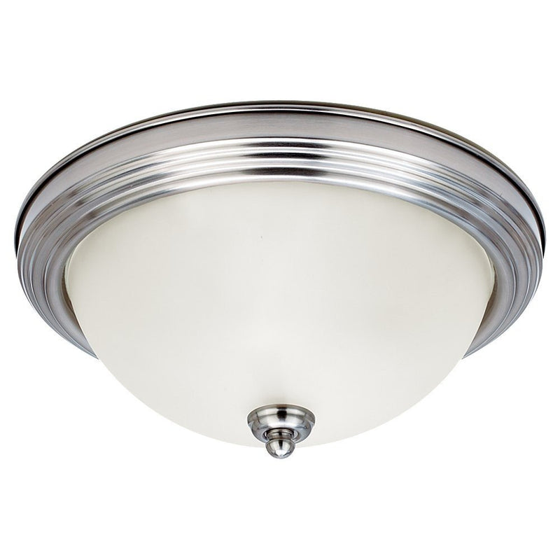 Geary 2-Light Flush Mount in Brushed Nickel