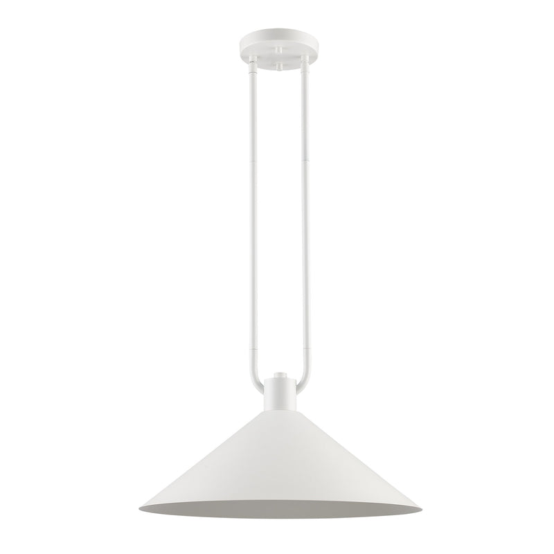 Roscoe 17" Pendant in White