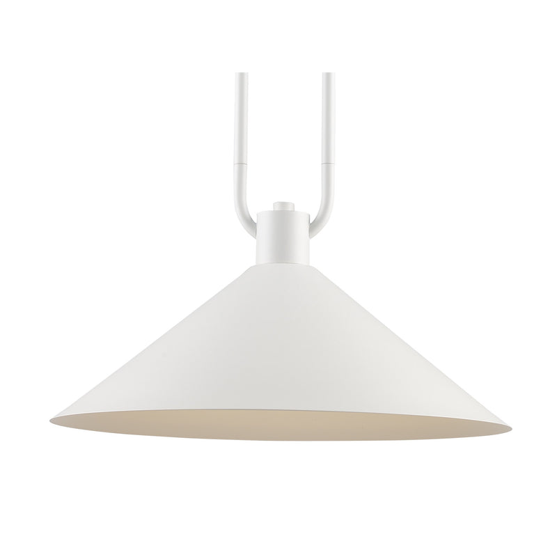 Roscoe 17" Pendant in White