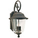 Trafalgar Three Light Outdoor Wall Lantern in Oxidized Bronze