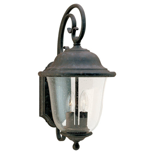 Trafalgar 2-Light Medium Outdoor Wall Lantern in Oxidized Bronze