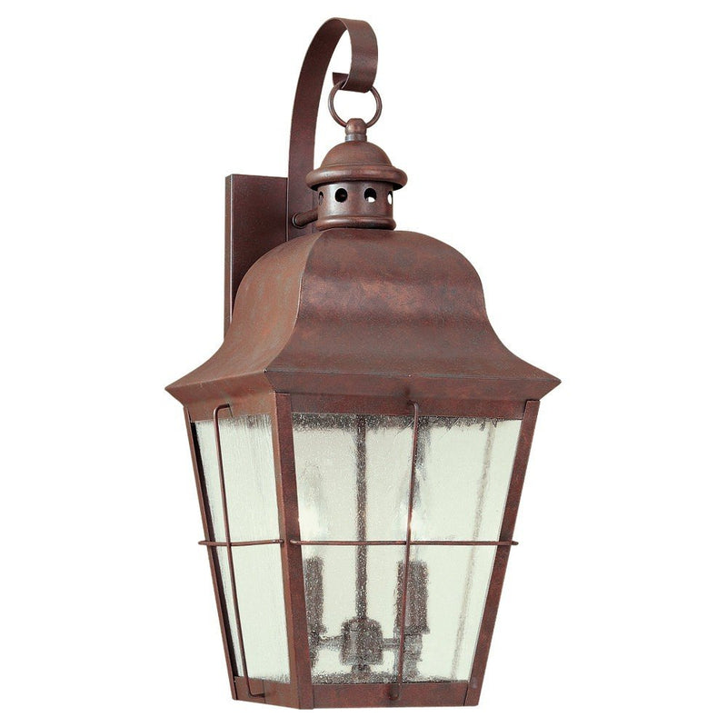 Chatham 2-Light Outdoor Wall Lantern in Weathered Copper