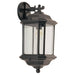 Kent One Light Outdoor Wall Lantern in Black