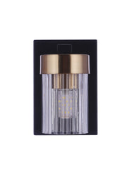 Bond Street 1 Light 4.5" Wall Sconce in Flat Black/Satin Brass