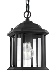 Kent Outdoor Semi-Flush Mount in Black