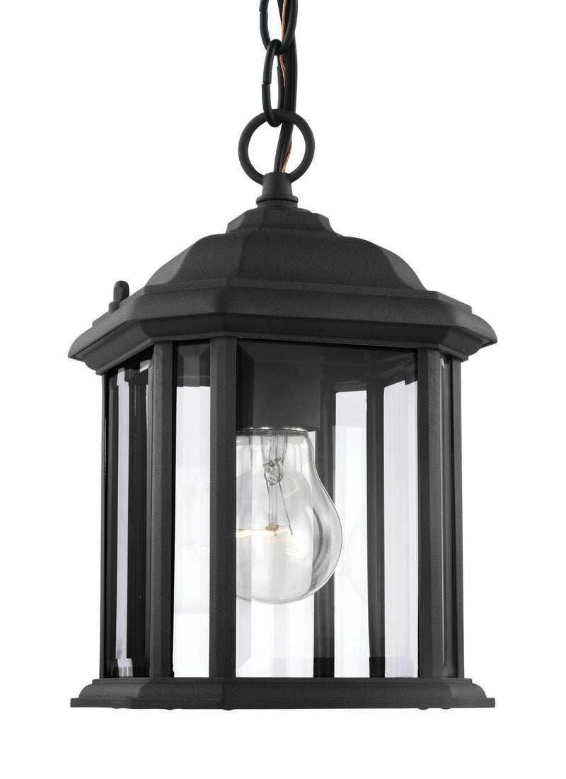 Kent Outdoor Semi-Flush Mount in Black