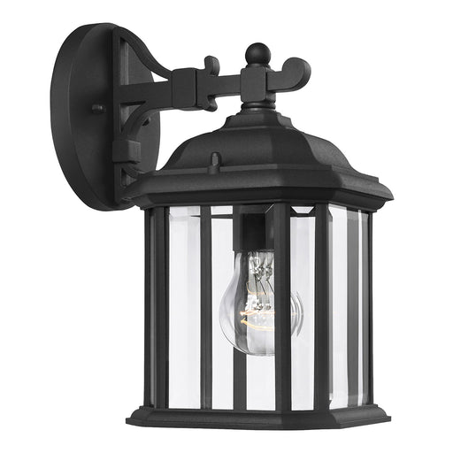 Kent One Light Outdoor Wall Lantern in Black