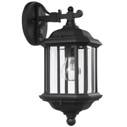 Kent One Light Outdoor Wall Lantern in Black