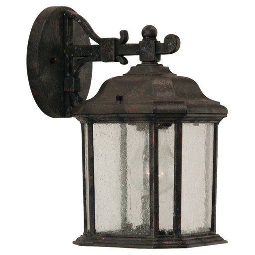 Kent Small Clear Glass Outdoor Wall Lantern in Oxford Bronze