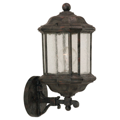 Kent Extra-Large Clear Glass Outdoor Wall Lantern in Oxford Bronze