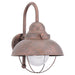 Sebring One Light Outdoor Wall Lantern in Weathered Copper