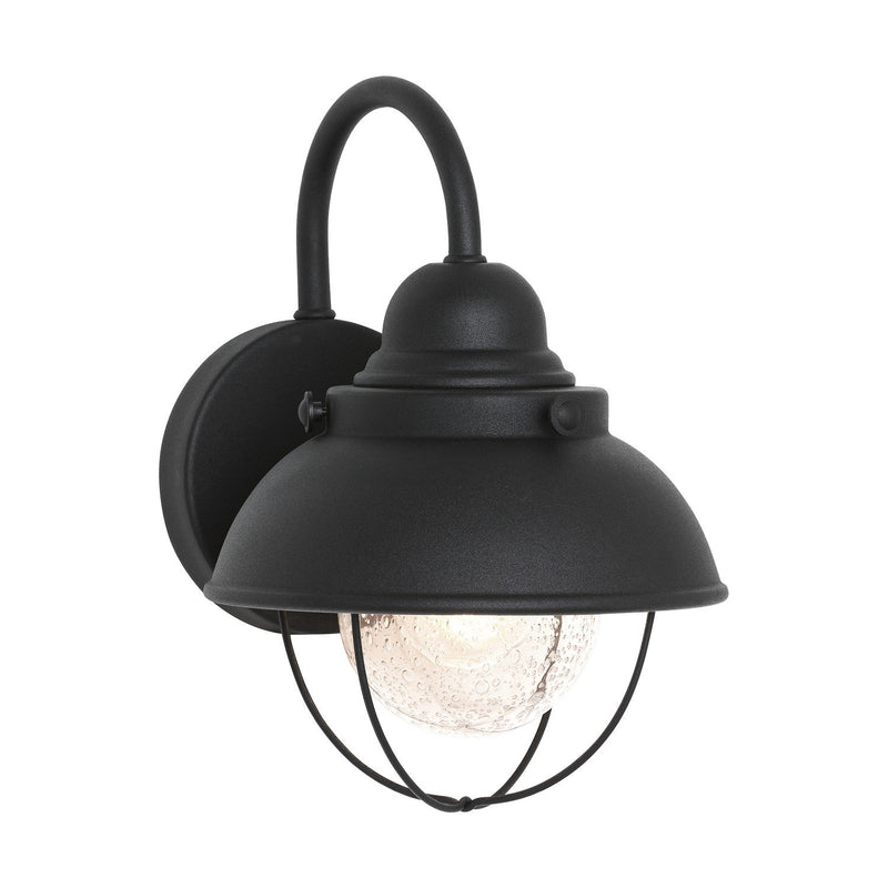 Sebring 11" Outdoor Wall Lantern in Black