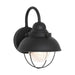 Sebring One Light Outdoor Wall Lantern in Black