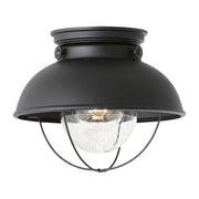 Sebring Outdoor Flush Mount in Black