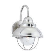 Sebring 11" Outdoor Wall Lantern in Brushed Stainless