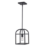 Sabriel 8" Caged Mini Pendant in Black