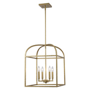 Sabriel 4-Light 16" Lantern Pendant in Antique Gold
