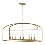 Sabriel 8-Light 40" Linear Pendant in Antique Gold